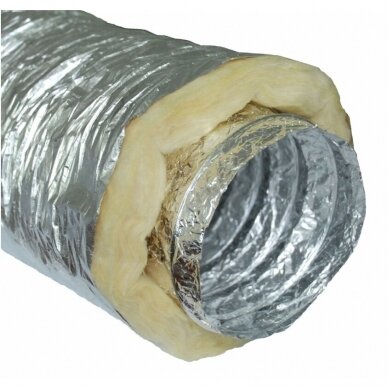 Flexible, thermally and acoustically insulated duct (10 m)