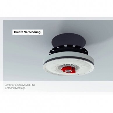 Air extraction diffuser, Zehnder Luna E125 1