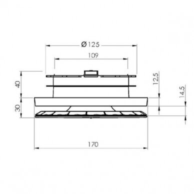 Air supply diffuser, Zehnder Luna S125 11