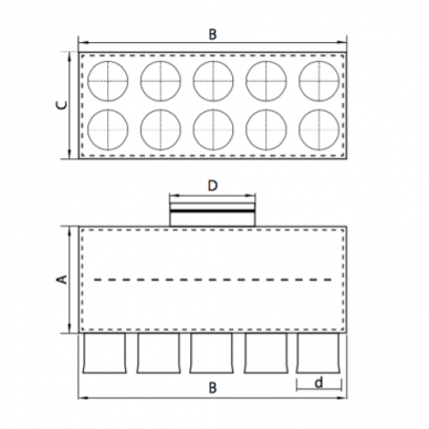 Air distribution box LOK-H 1