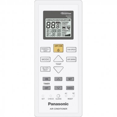 Panasonic Inverter+ šilumos siurblys CS-CZ35WKE/ CU-CZ35WKE 4