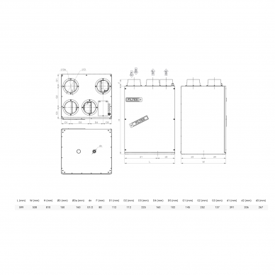 Rekuperatorius Salda SMARTY 3X V 1.1 1