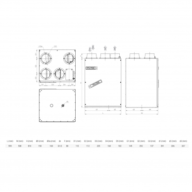 Rekuperatorius Salda SMARTY 4X V 1.1 1